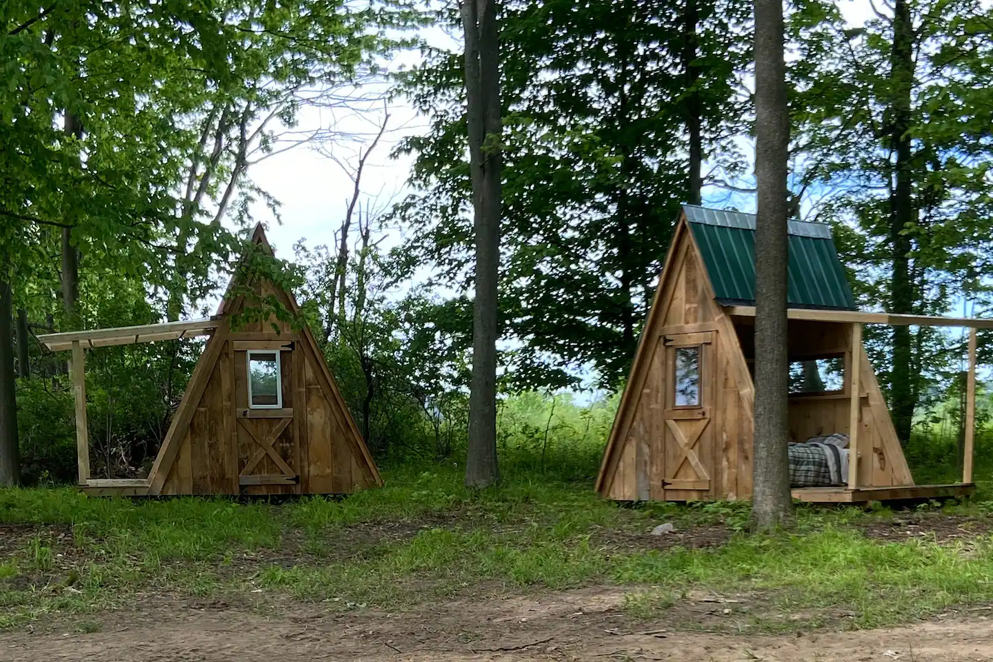 Image of Camping AFrames at Laing Family Farm
