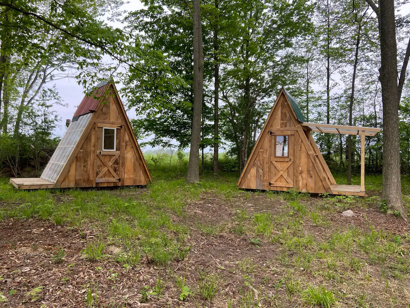 Image of Camping AFrames at Laing Family Farm