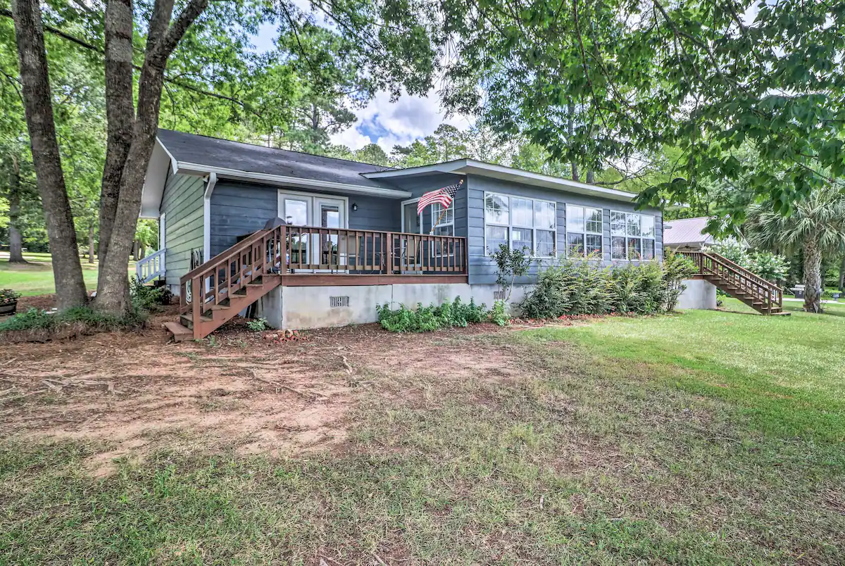 Image of Waterfront Lake Sinclair Home w/ Boat Dock