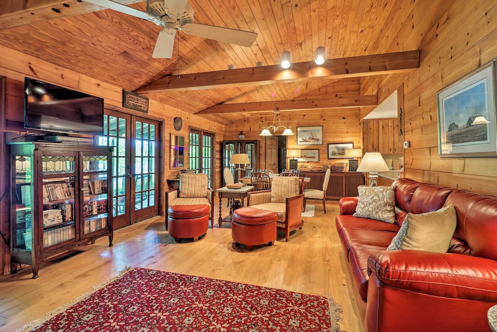 Image of Lakefront Milledgeville Cabin: Private Dock, Porch