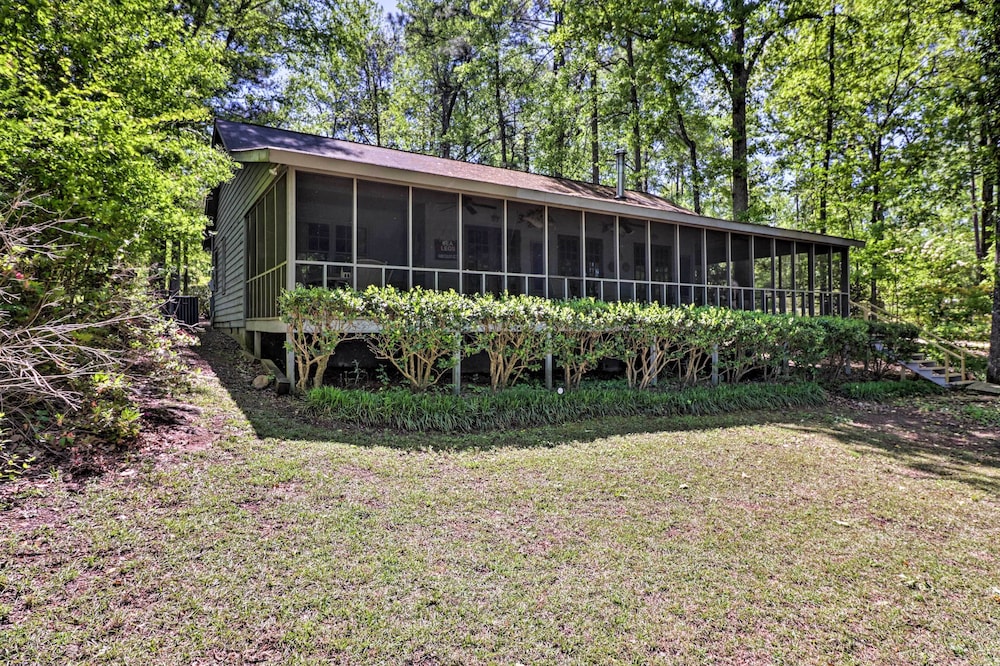 Image of Lakefront Milledgeville Cabin: Private Dock, Porch
