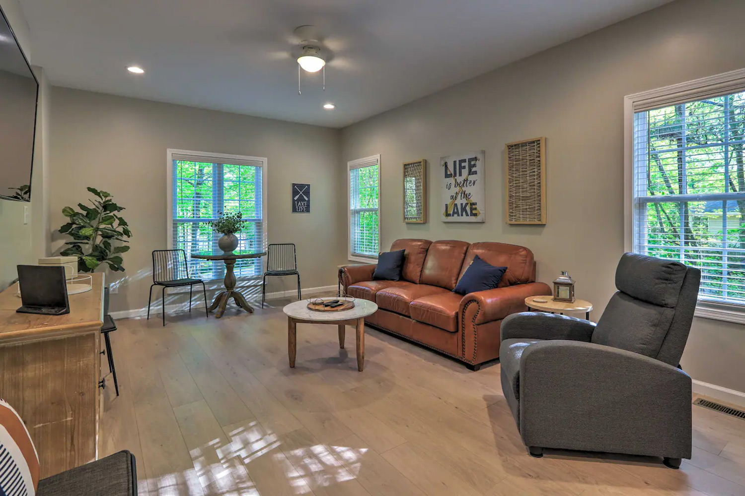 Image of Chic Lake Sinclair Retreat w/ Dock & Hot Tub