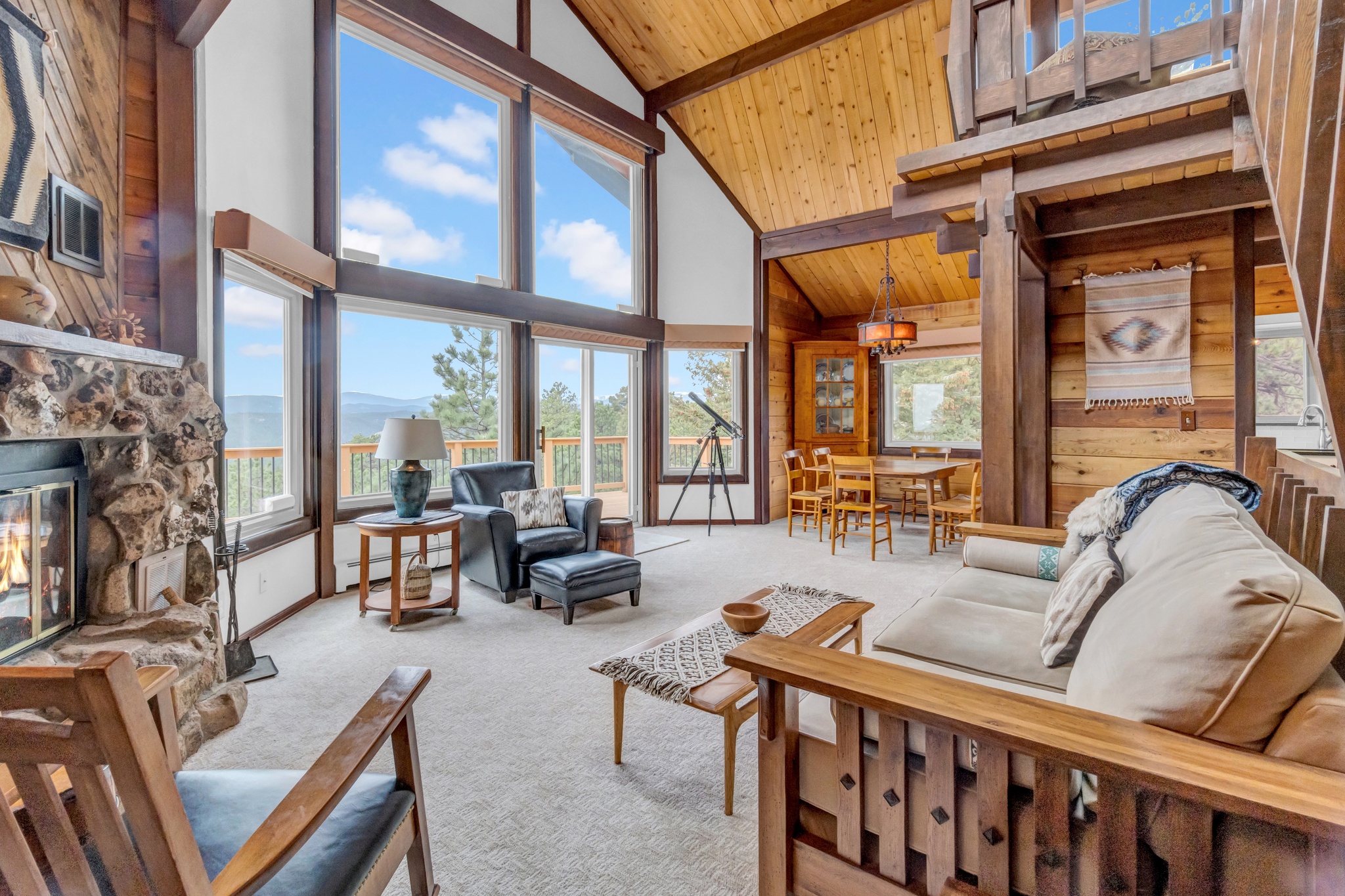 Image of South Peak Retreat: Secluded Mountain Living Above the City